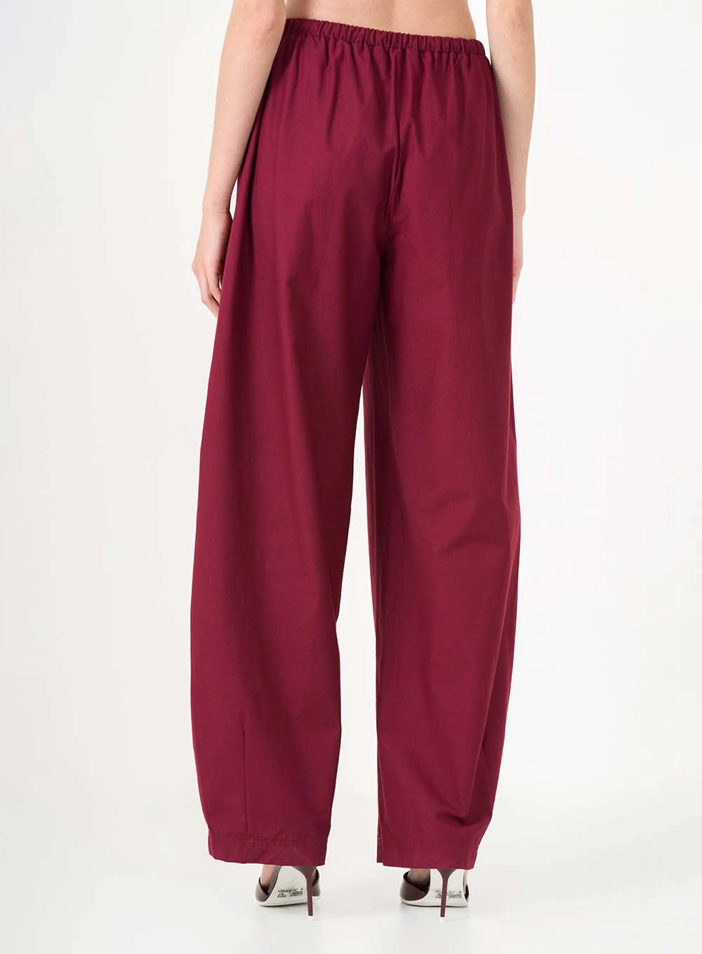 Calça Feminina Ballon De Cintura Média Bordô 4