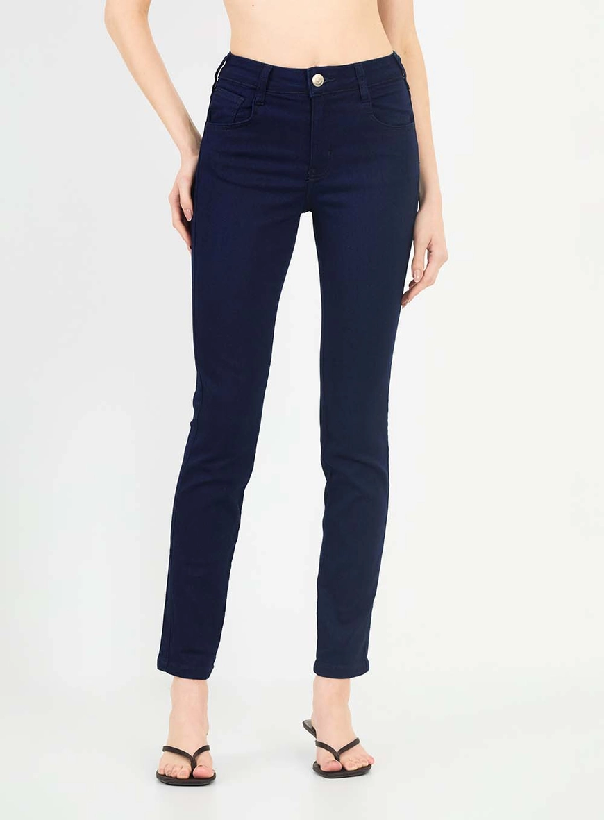 Calça Jeans Feminina Skinny Média Índigo 3