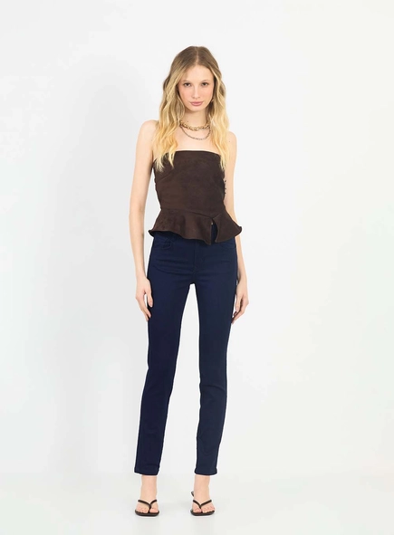 Calça Jeans Feminina Skinny Média