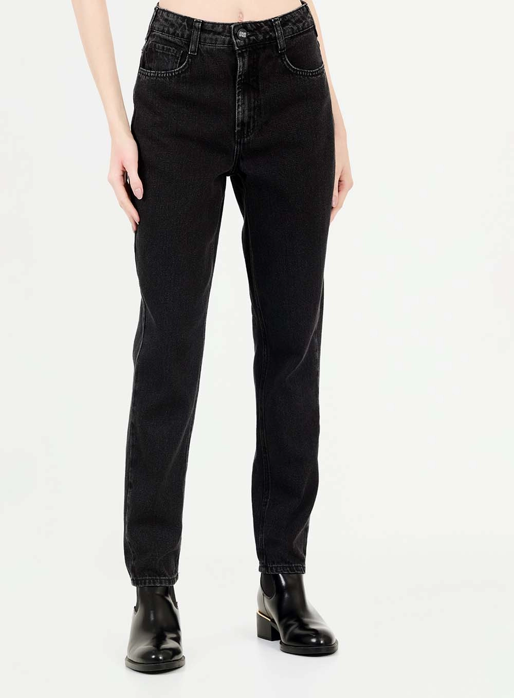 Calça Jeans Mom Indigo Preto 3