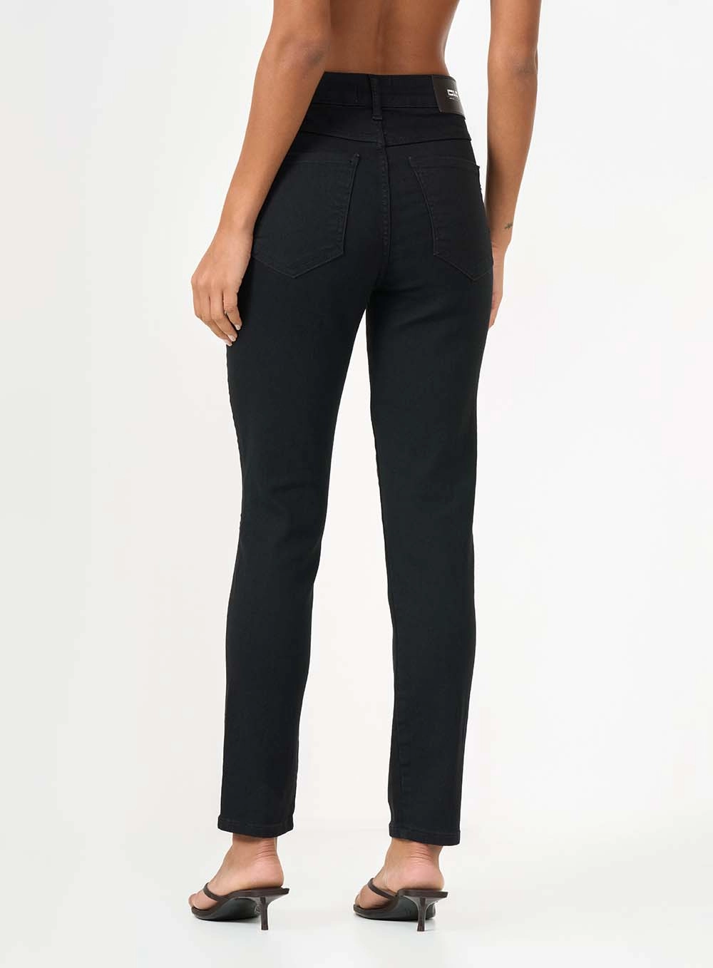 Calça Jeans Skinny Alta Indigo Preto 4