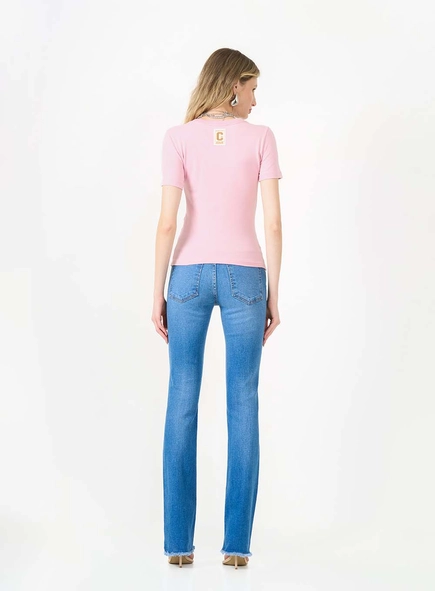Calça Jeans Reta Stretch