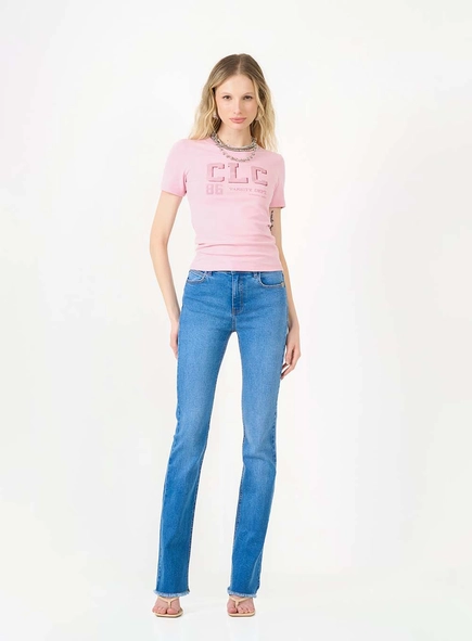 Calça Jeans Reta Stretch