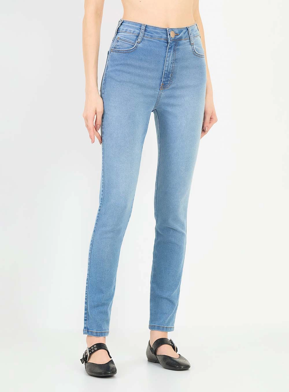 Calça Jeans Skinny Alta Índigo 3