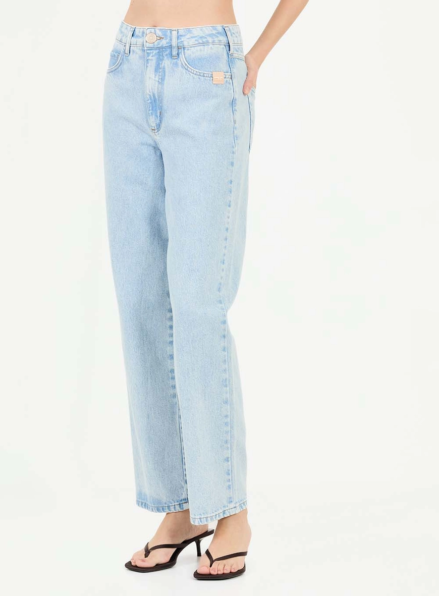 Calça Jeans Feminina Reta Índigo 3