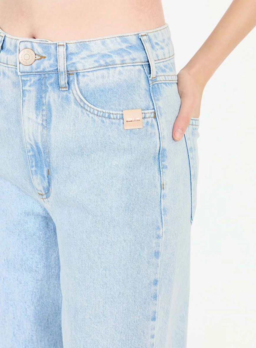 Calça Jeans Feminina Reta Índigo 5