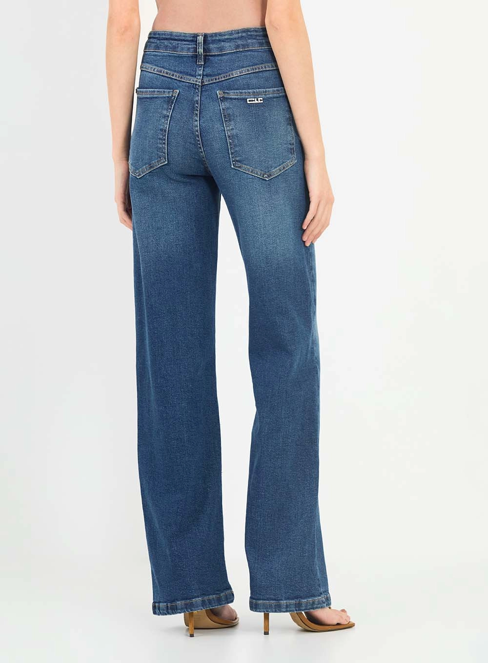 Calça Jeans Wide Leg Stretch Índigo 4