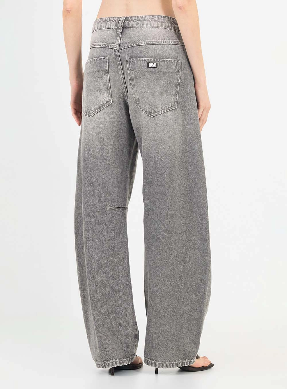Calça Jeans Barrel Leg Indigo Preto 4
