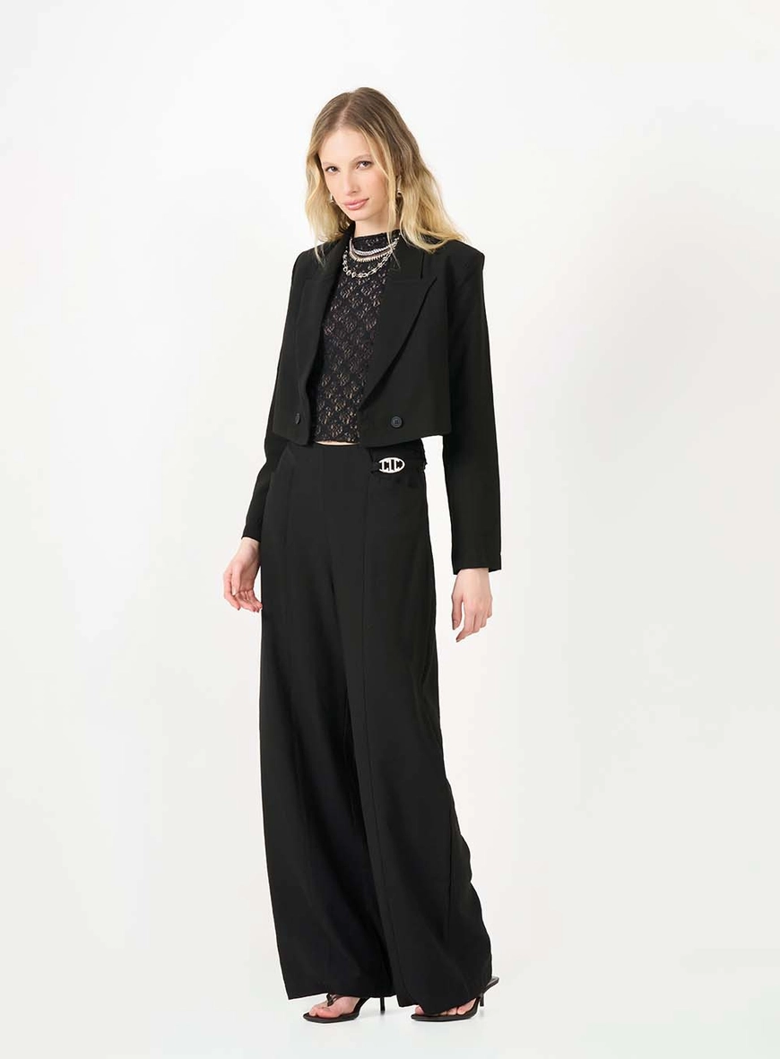 Calça Feminina Wide Leg Preto 1