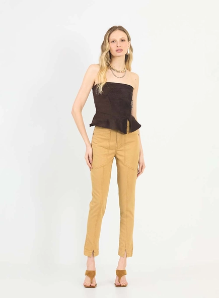 Calça Sarja Mom Com Cinto