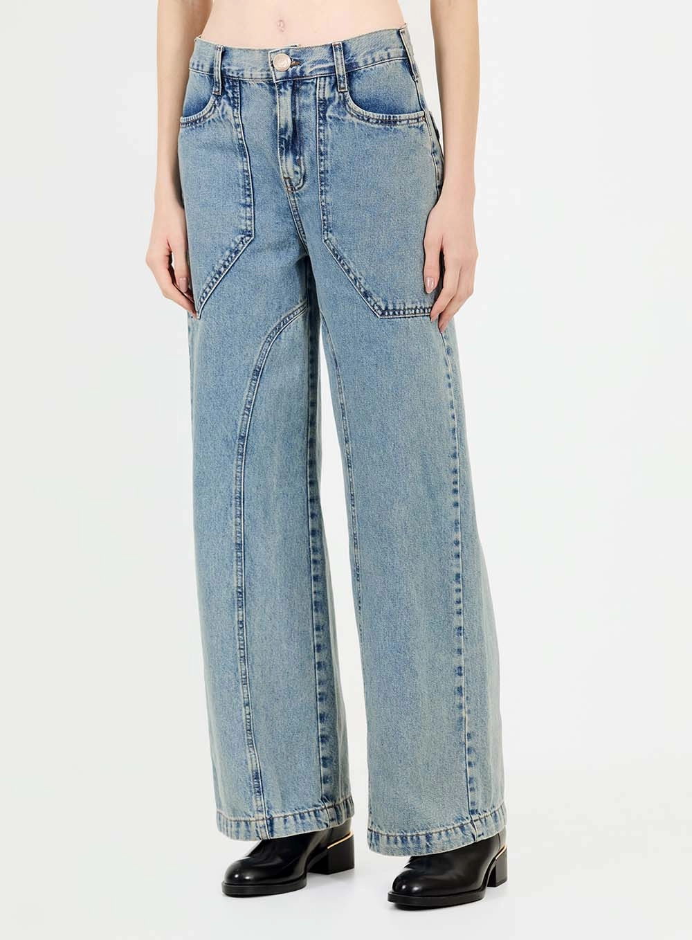 Calça Jeans Feminina Baggy Índigo 3