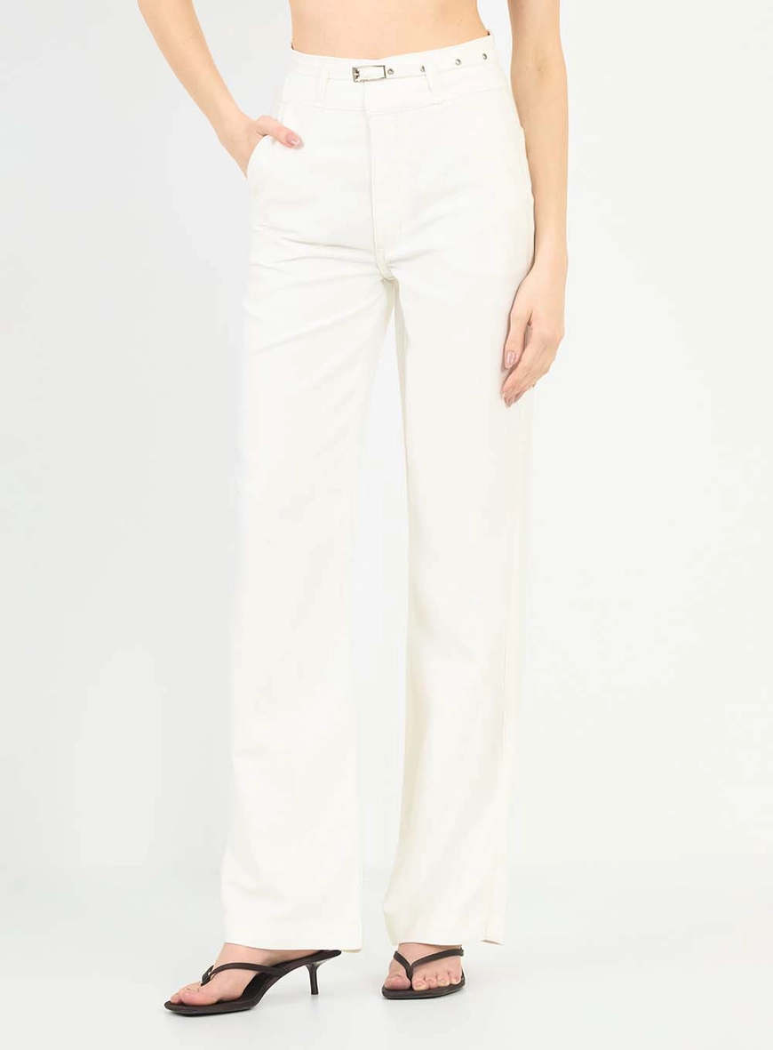 Calça Sarja Wide Leg Off Shell 3