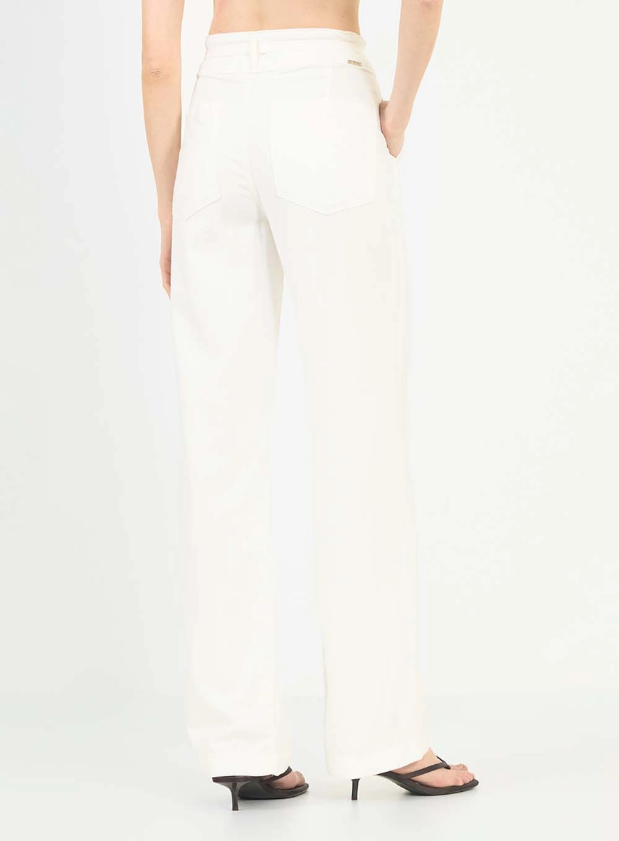 Calça Sarja Wide Leg Off Shell 4