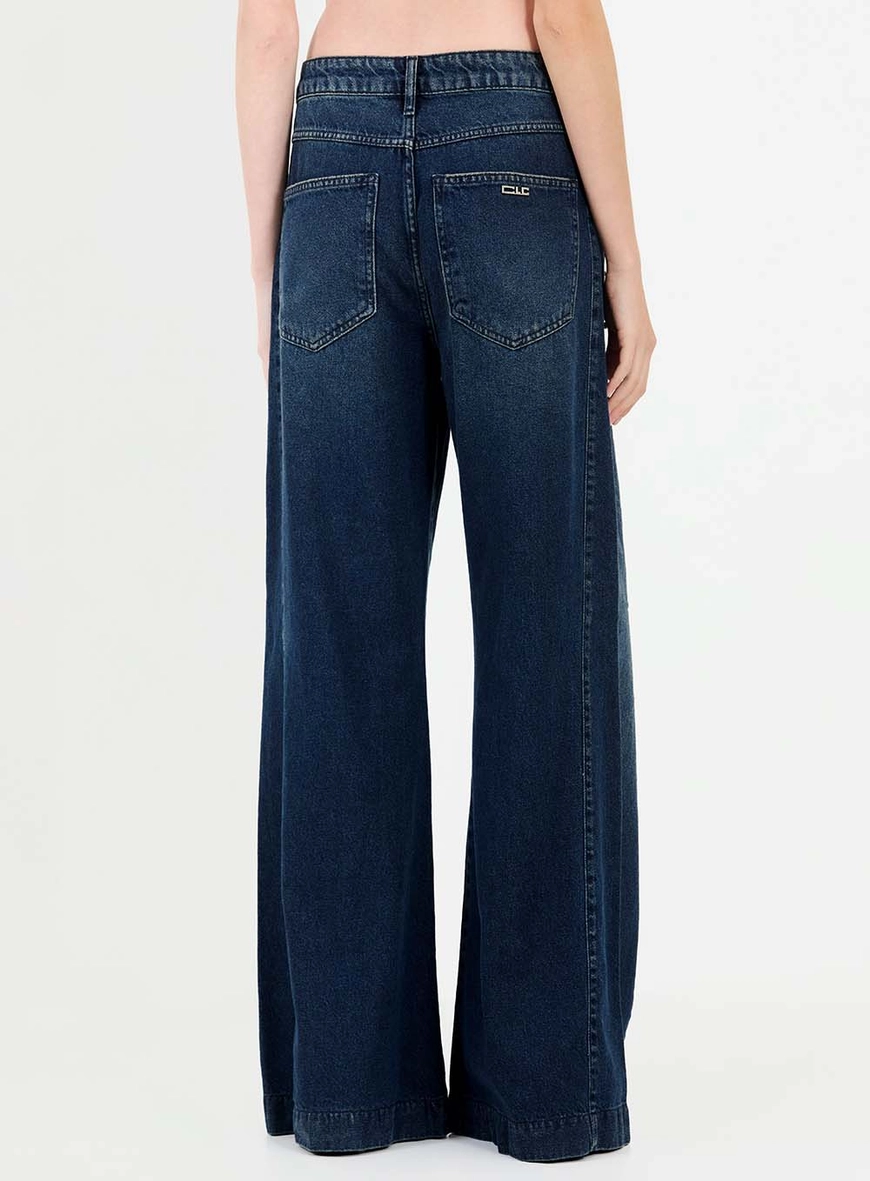 Calça Jeans New Fit Com Bordada Manual Índigo 4