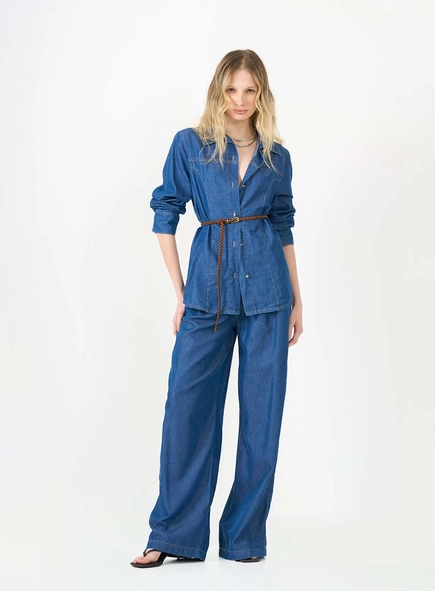 Calça Jeans Wide Leg