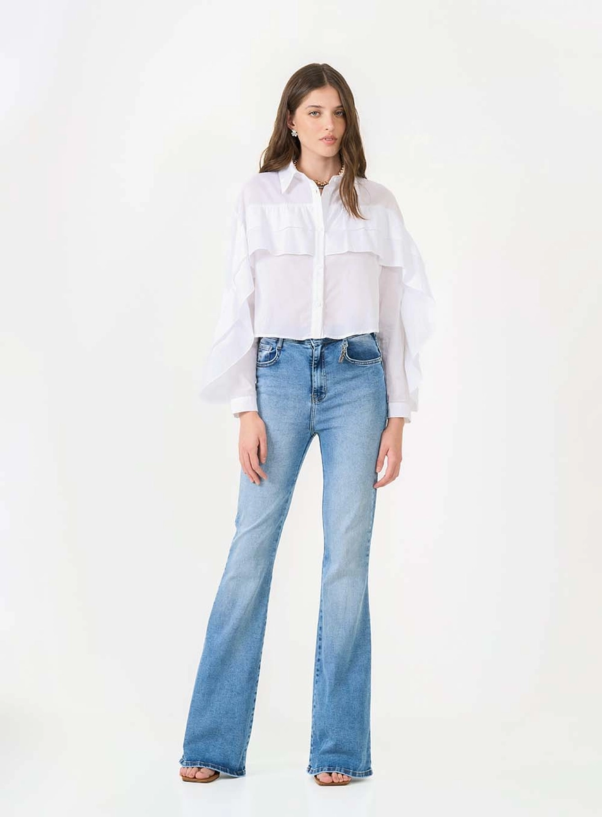 Calça Jeans Push Up Flare Índigo 1