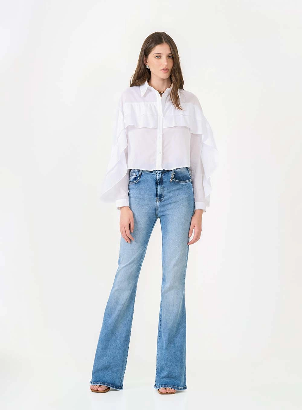 Calça Jeans Push Up Flare Índigo 1