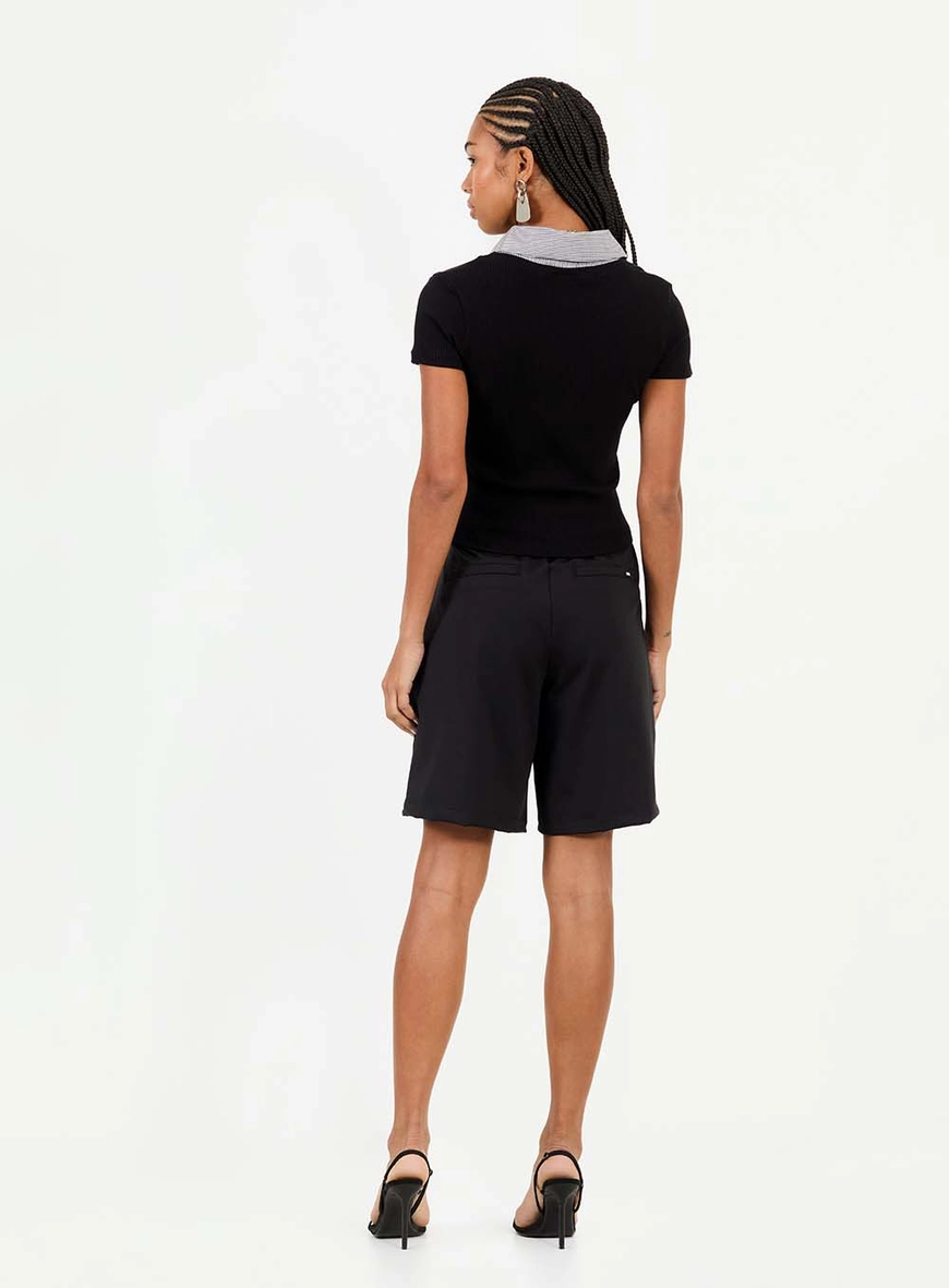 Bermuda Fitness Comfort Com Cordão Preto 2