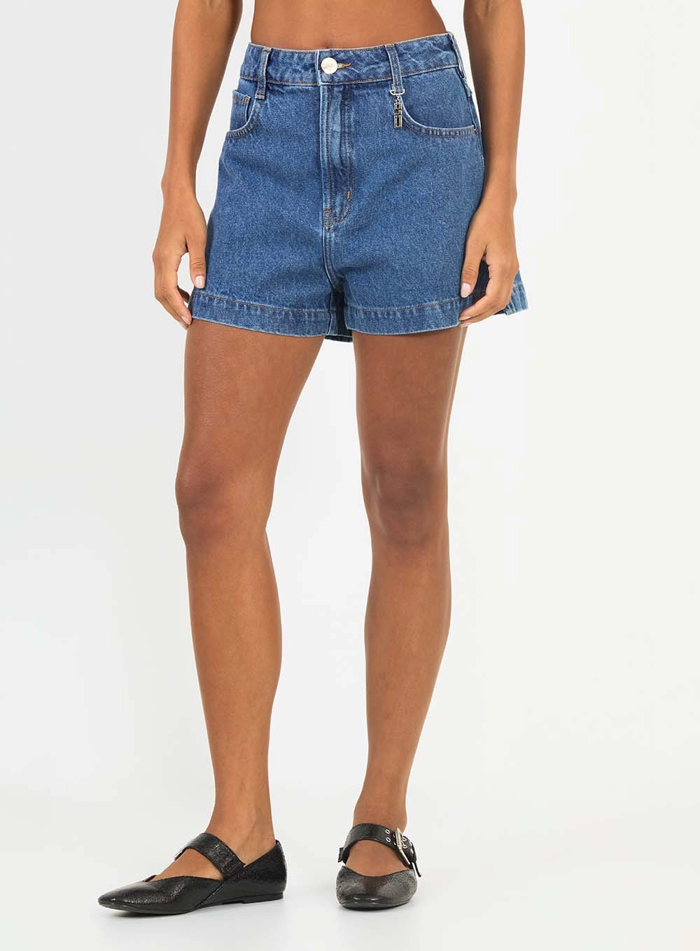 Short Jeans Mom Índigo 3