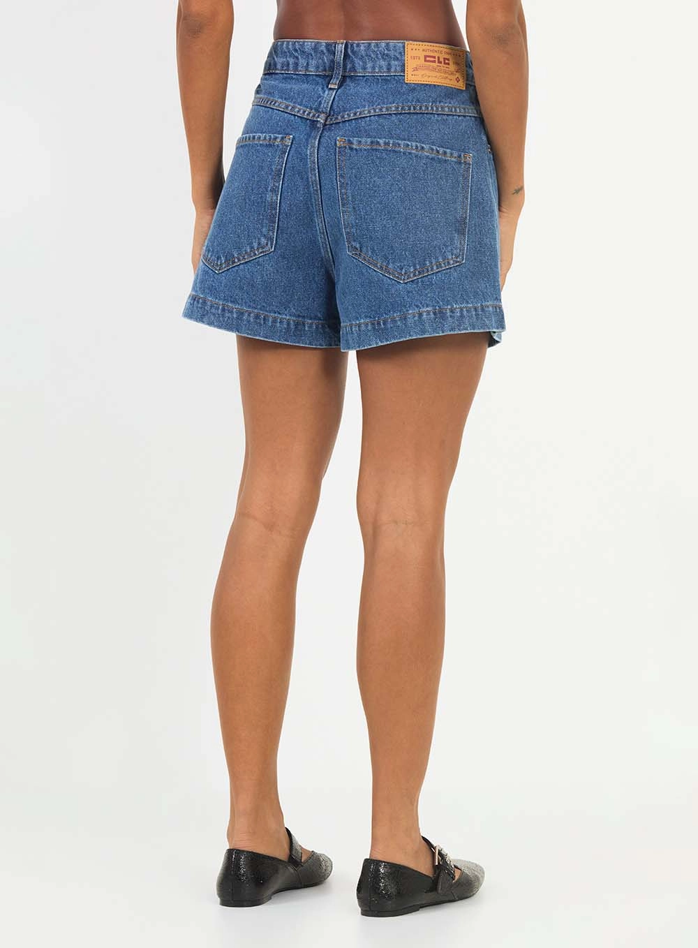 Short Jeans Mom Índigo 4