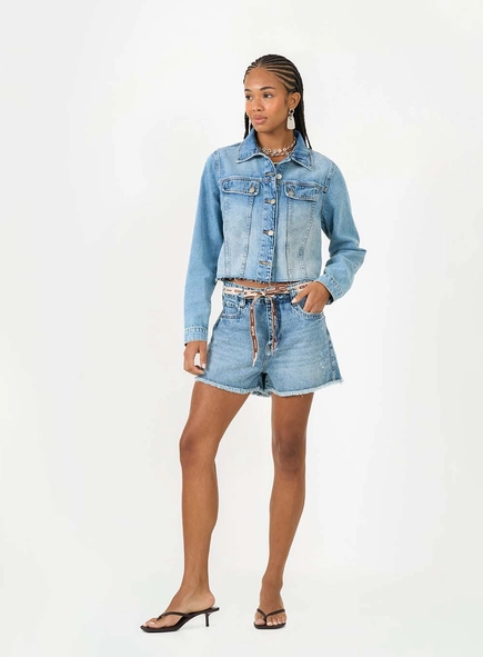 Short Jeans Com Cinto