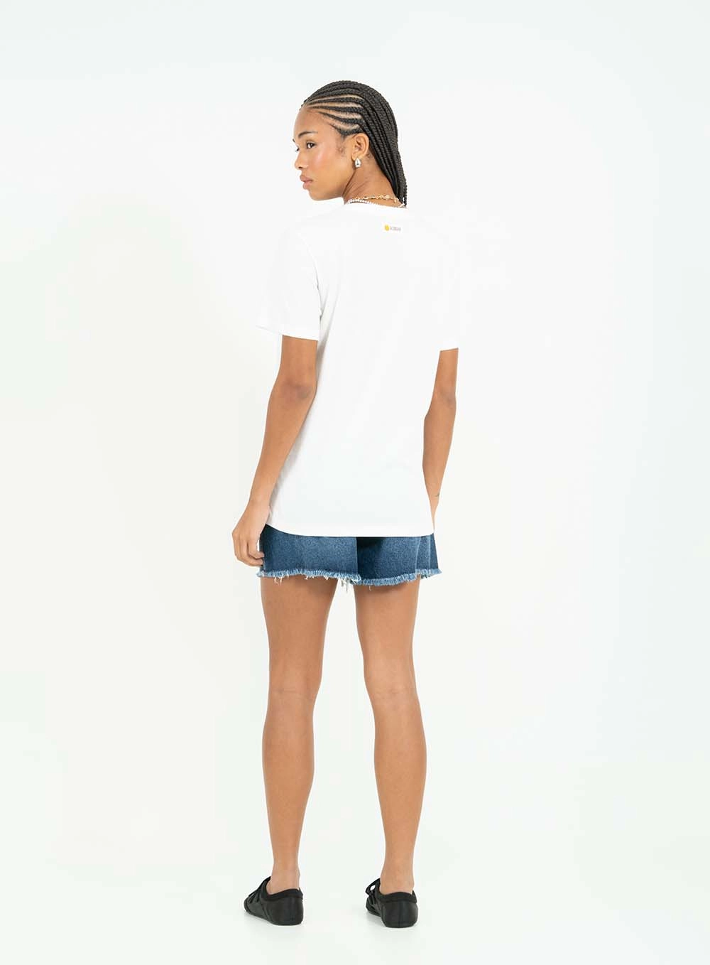 Short Jeans Regular Alta Índigo 2