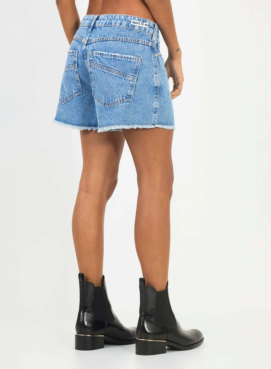 Short Jeans Regular Média Índigo 4
