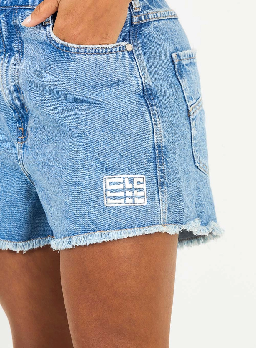 Short Jeans Regular Média Índigo 5