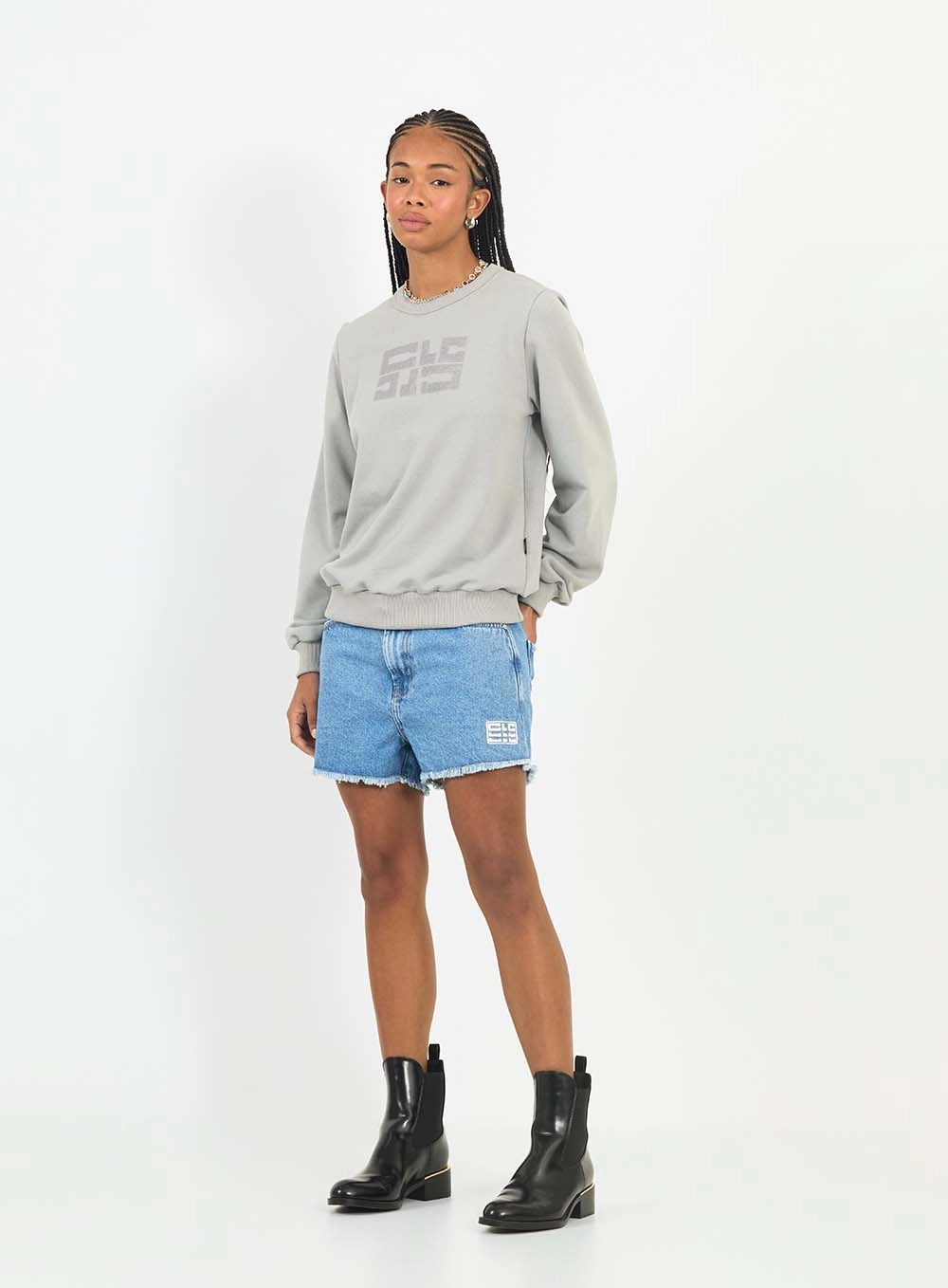 Short Jeans Regular Média Índigo 1