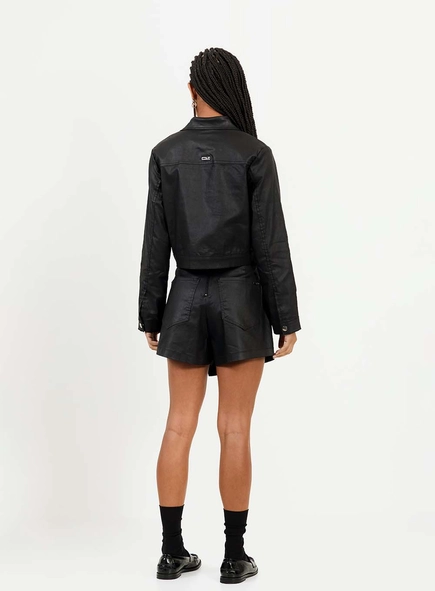 Short Saia Sarja Resinado