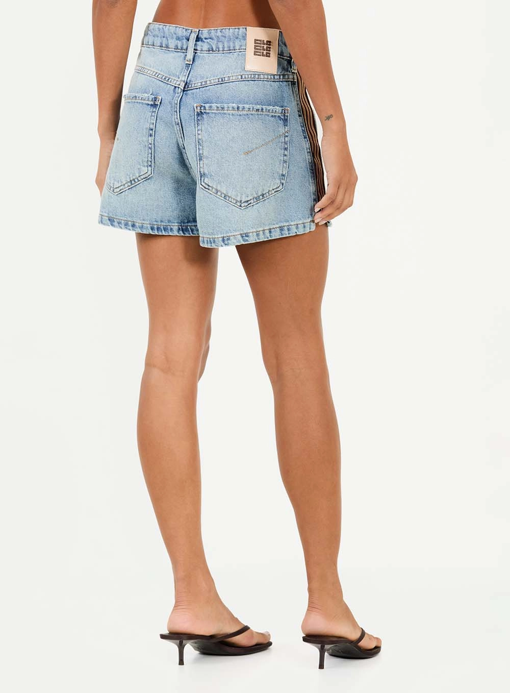 Short Jeans Regular Alta Índigo 4