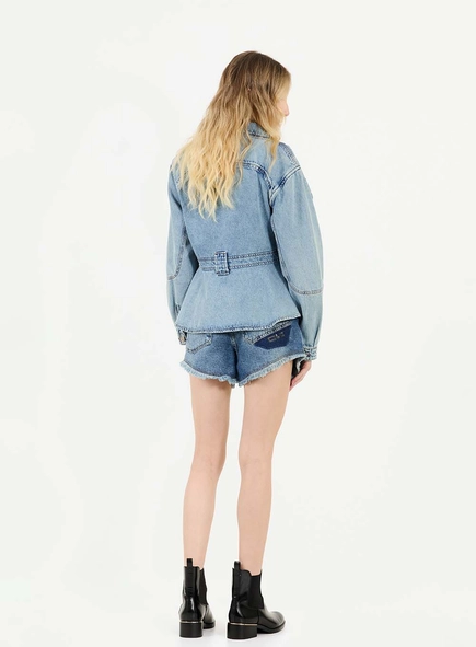 Short Jeans Trapeze Alta