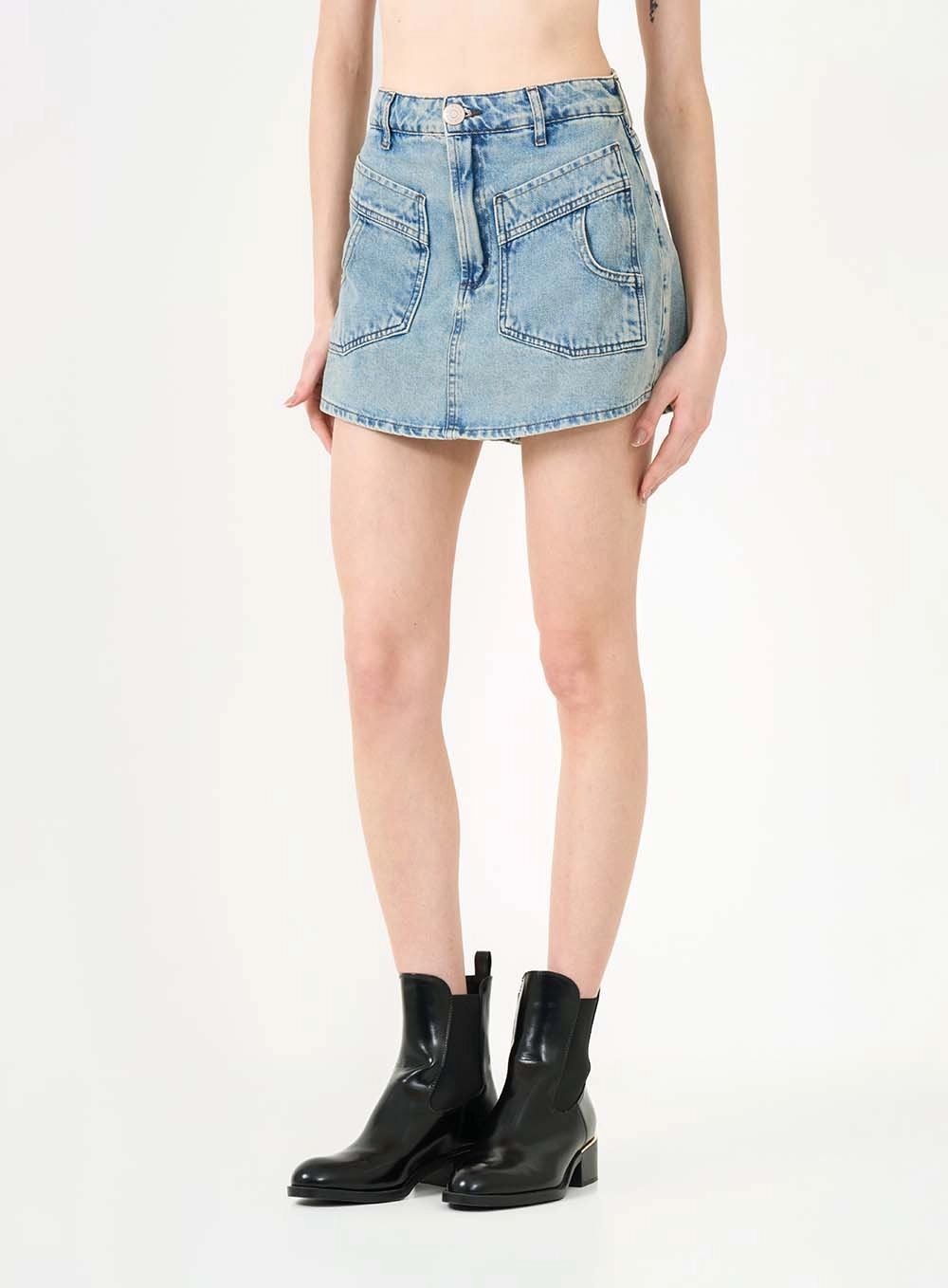 Short Saia Jeans Índigo 3