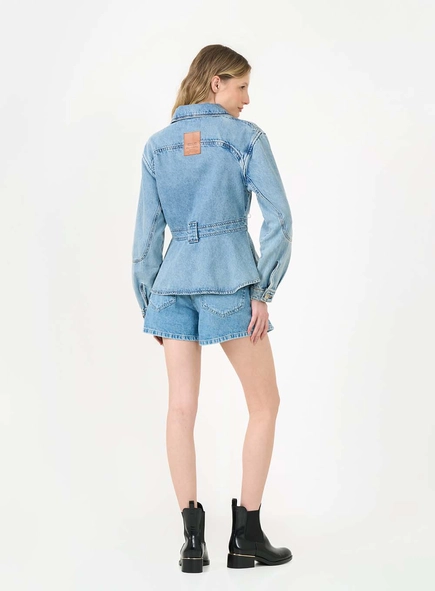 Short Jeans Regular Alta