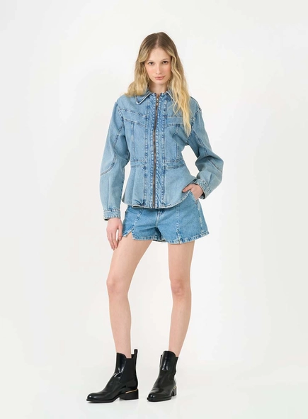 Short Jeans Regular Alta