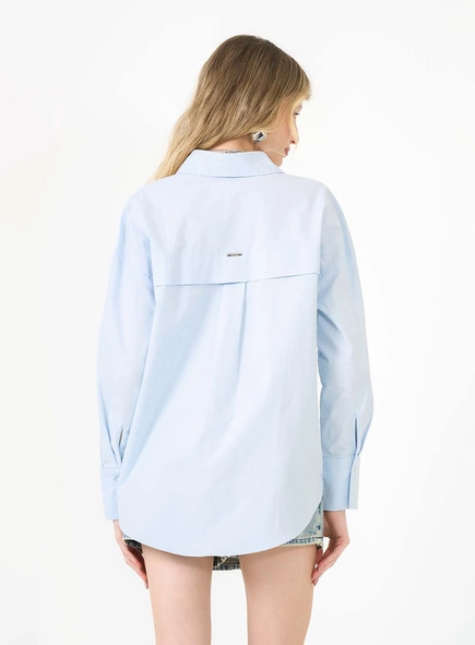 Camisa Oversized De Manga Longa