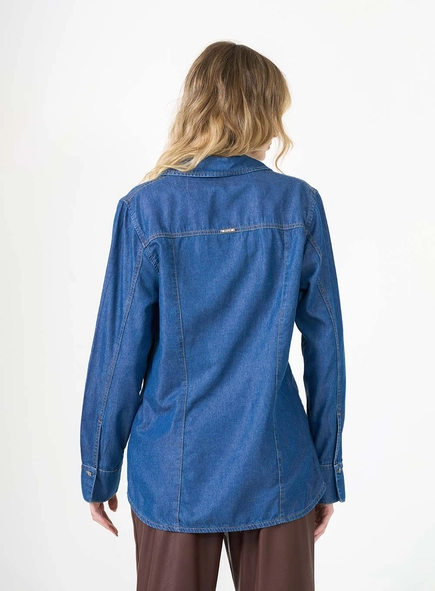 Camisa Jeans Alfaiataria