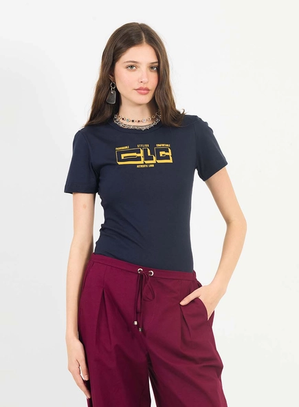 Camiseta Básica Slim Estampada