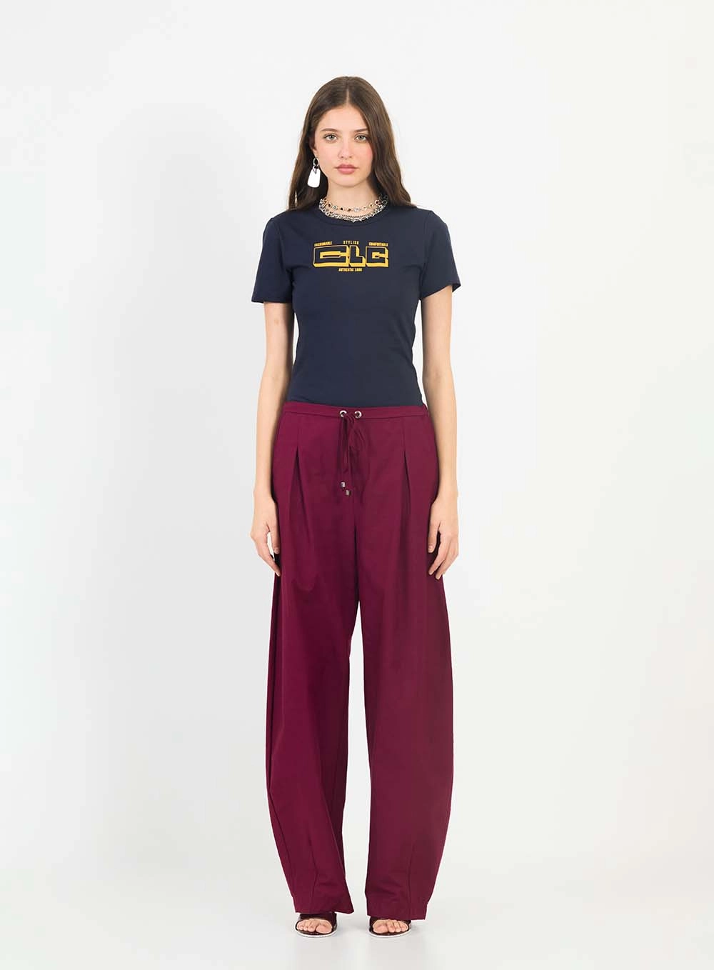 Camiseta Básica Slim Estampada Azul 4