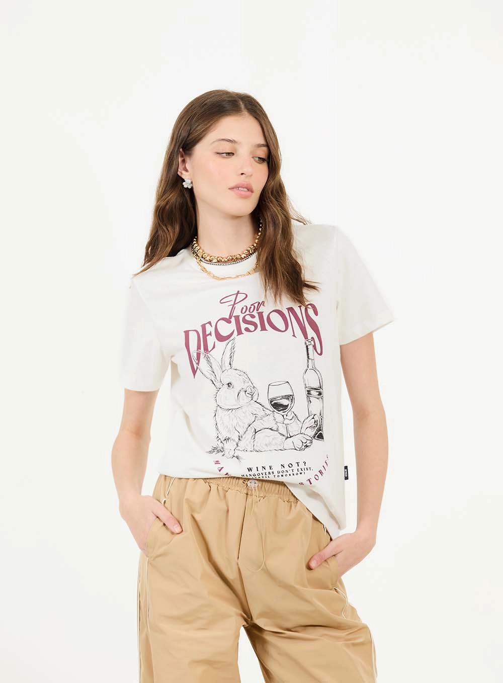 Camiseta Regular Com Estampa Artistic Decisions Off Shell 1