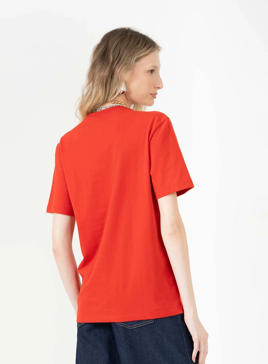 Camiseta Boy Estampada Vermelho 2