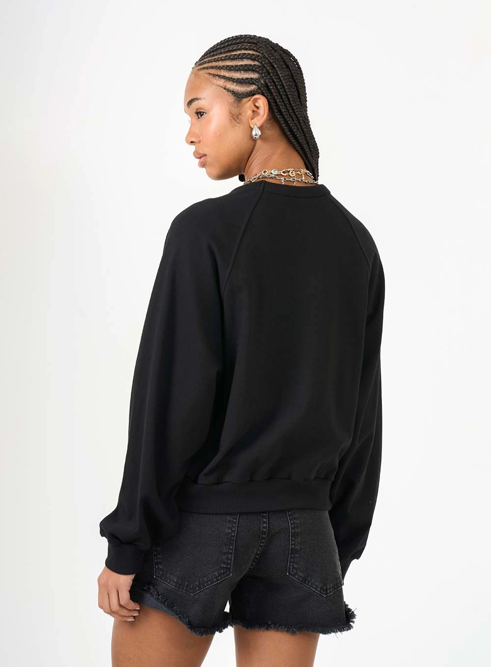 Camiseta Boy De Manga Longa Com Detalhes Preto 2