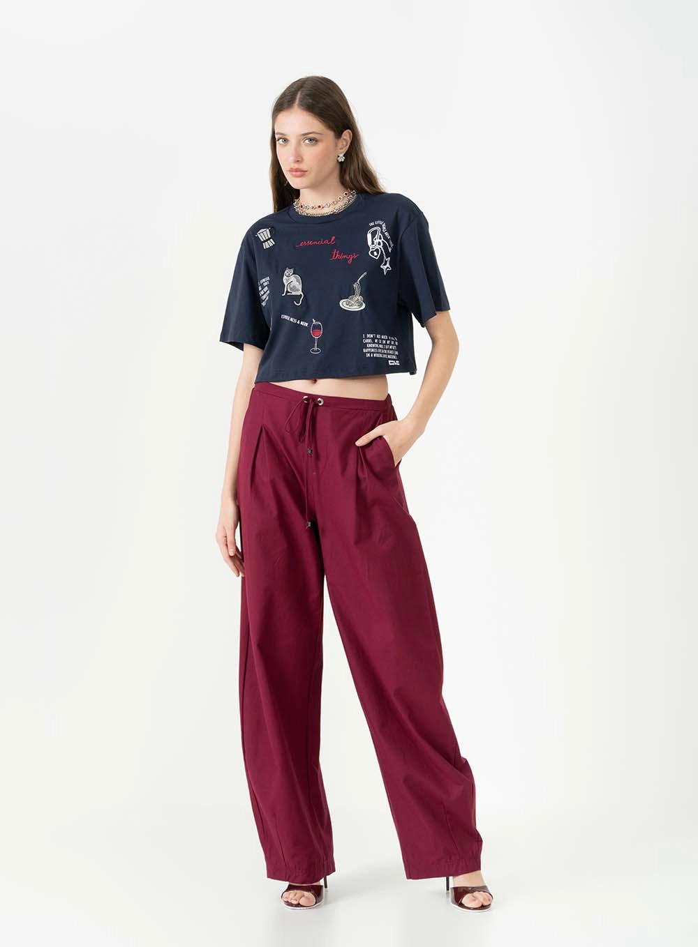 Camiseta Estampada E Bordada Azul 3