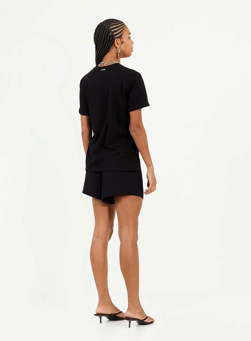 Camiseta Com Aplicação Preto 5