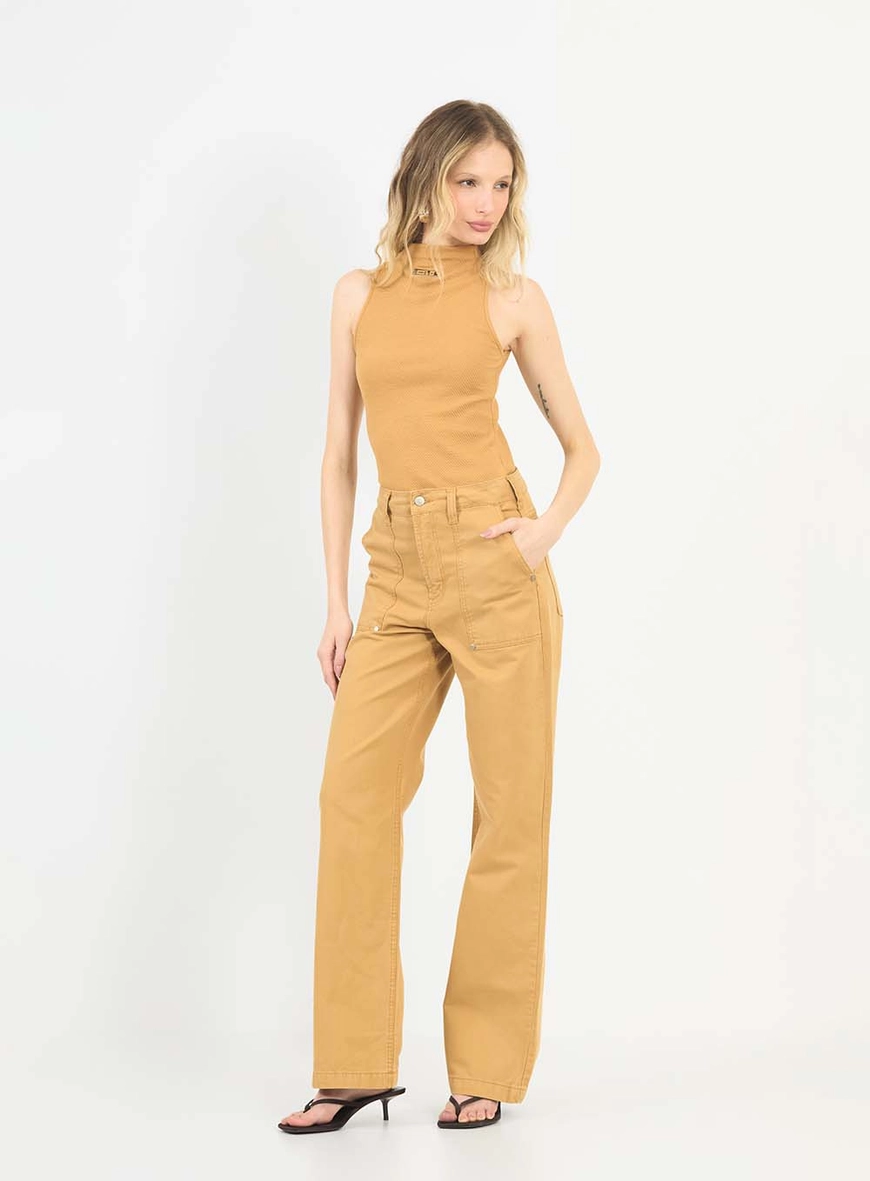 Blusa Small Gola Alta Marrom 3