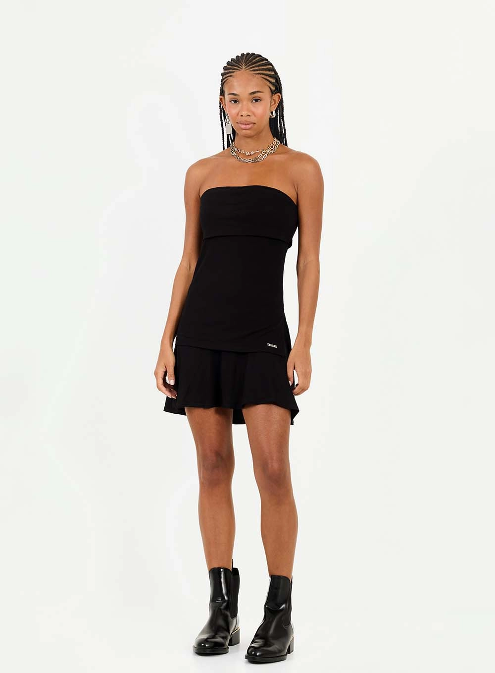 Blusa Corset Small Com Fenda Lateral Preto 3