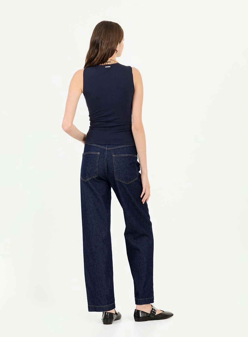Blusa Slim Com Torção Azul 4