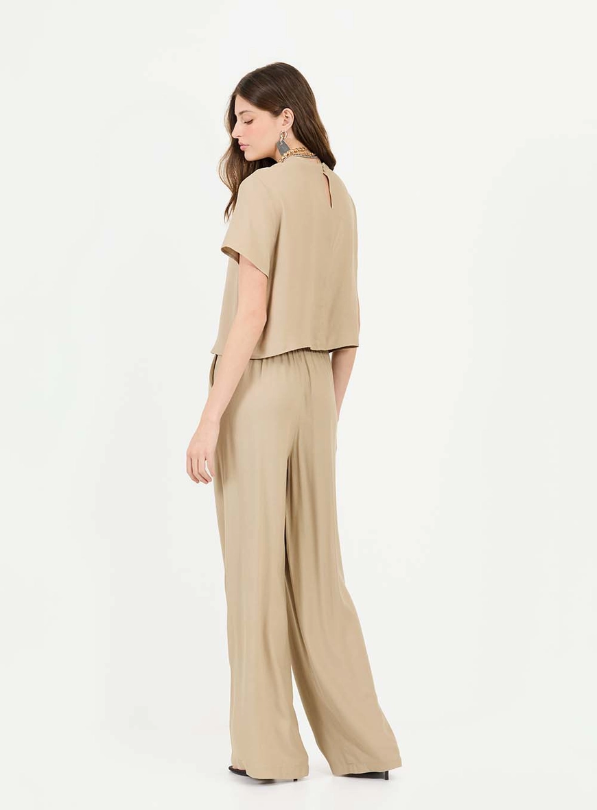 Blusa Solta Comfort Bege 4