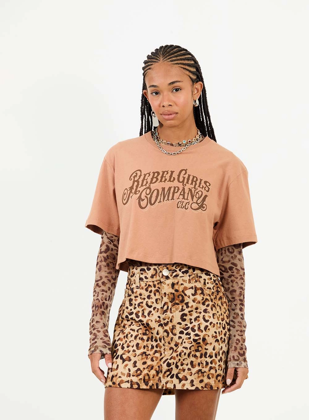 Camiseta Feminina Com Detalhe Tule Bege 1