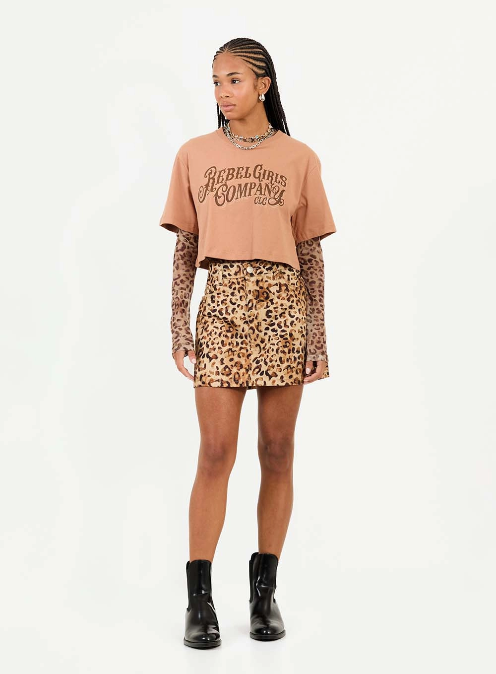 Camiseta Feminina Com Detalhe Tule Bege 4